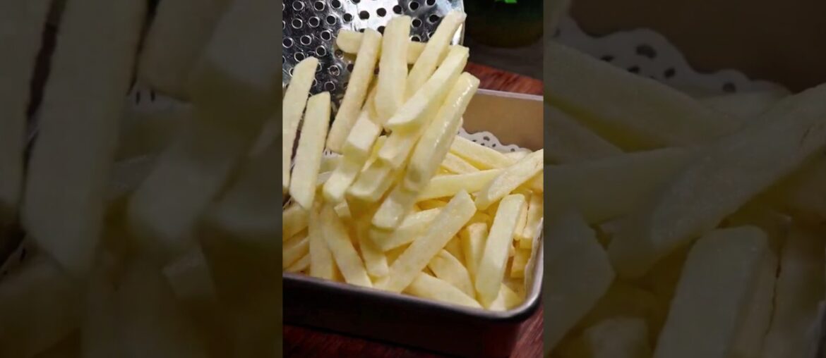 I learned this trick in a famous restaurant, Now I only make french fries like this #shorts #fries