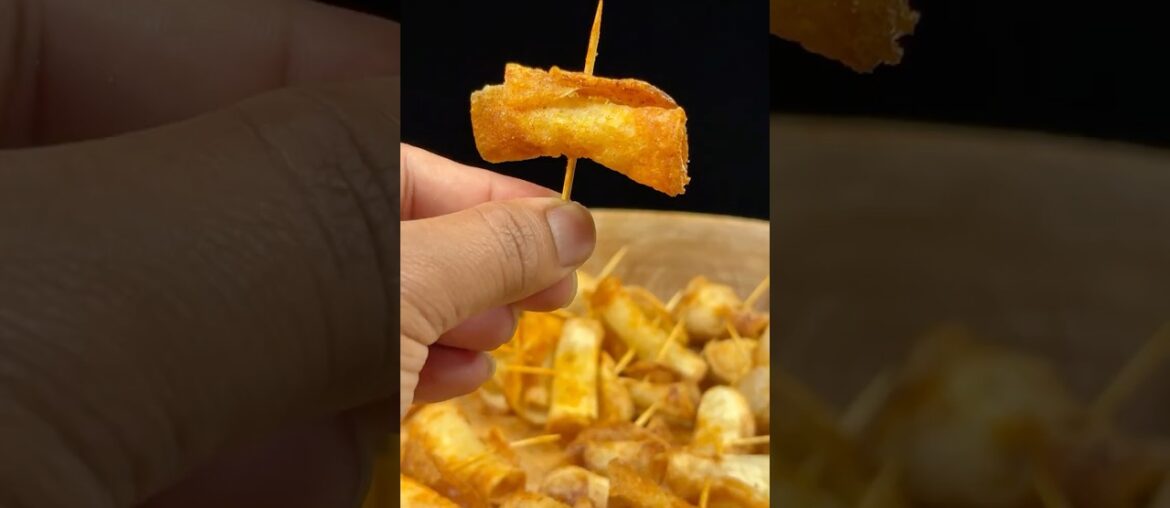 Crispy Potato Roll Chips #shorts