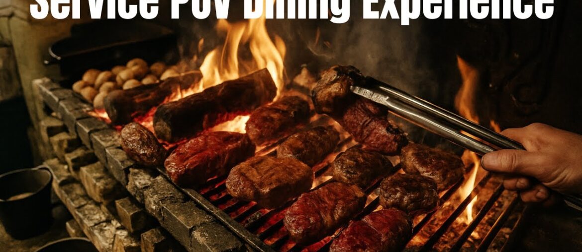 24 Minutes of Real French Grill Service POV Dining Experience