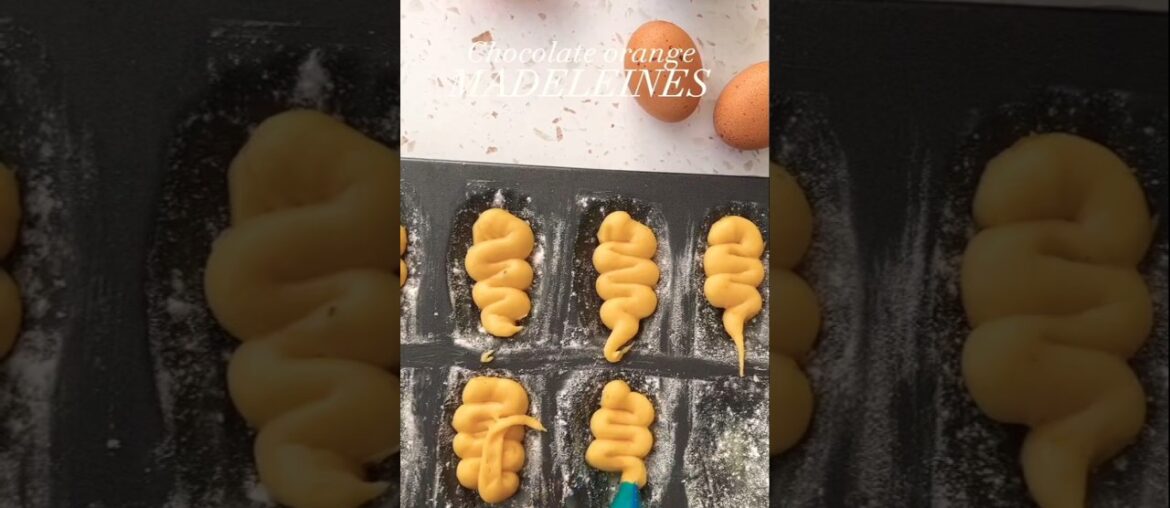 Chocolate Orange madeleines #recipe #chocolatecake #eggfreebaking #middleeasternsweets #nutscake Chocolate Orange madeleines #recipe #chocolatecake #eggfreebaking #middleeasternsweets #nutscake