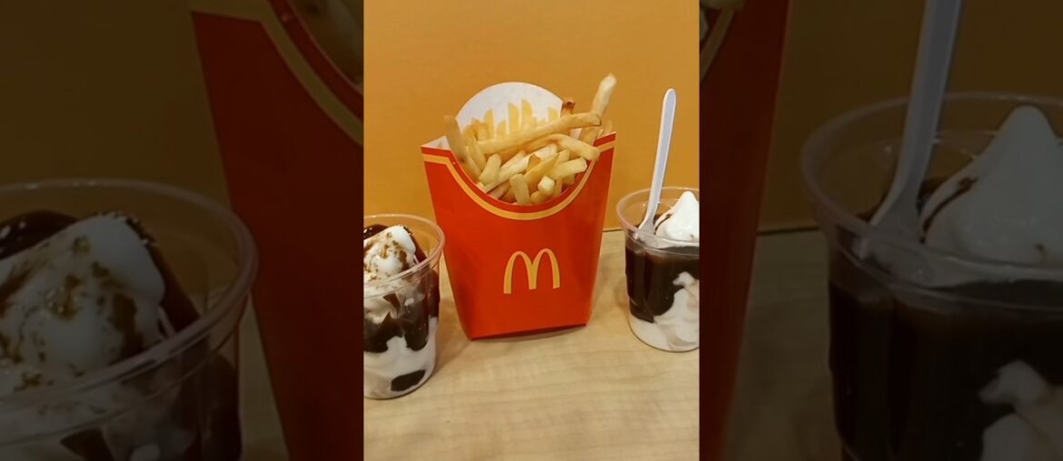 French Fries and Sundae Ice Cream #simplesnacks  #shortsfeed