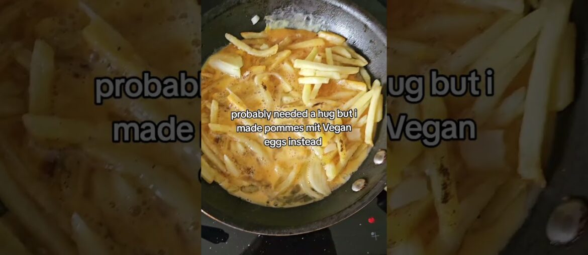 Vegan eggs with french Fries are chefs kiss #deutschland #pommesfrites #pommes