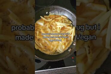 Vegan eggs with french Fries are chefs kiss #deutschland #pommesfrites #pommes