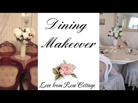 Dining suite makeover: French country cream. Dining suite makeover: French country cream.