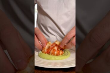 Shrimps with avocado sauce #shrimp #cooking #avocado