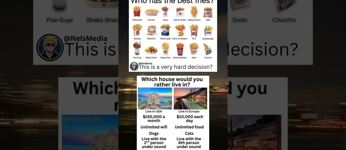 Which restaurant has the best french fries? #lol #memes #funny