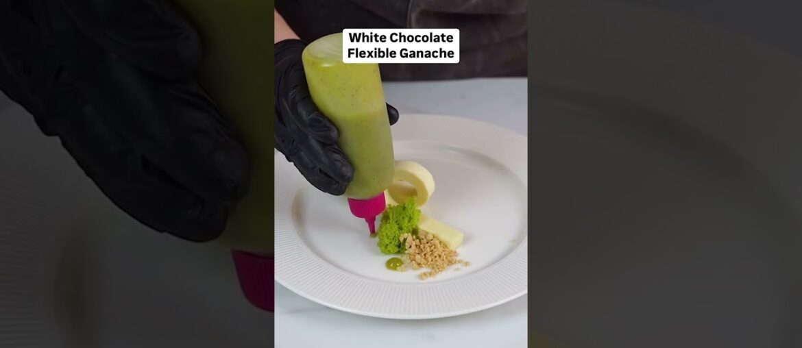 Learn how to make this ultra smooth and flexible  white chocolate Ganache. #pastry #chocolate