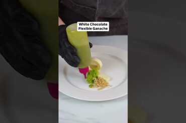 Learn how to make this ultra smooth and flexible  white chocolate Ganache. #pastry #chocolate