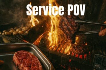 intense hot service with a wood-fired grill in a French restaurant