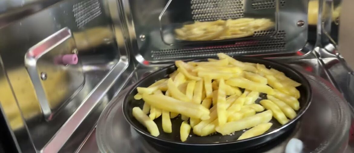 How to make french fries in Lg conventional microwave oven detailed recipe in description