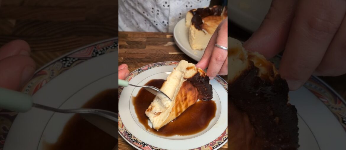 How good is the Basque Burnt Cheesecake? #delicious #food #cheesecake #recipe