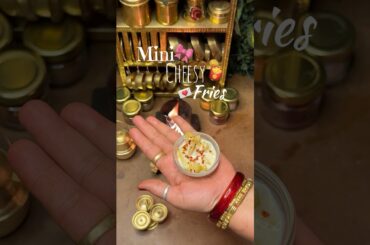 #mini #cheese #fries #cheesy #miniature #cooking #recipe #foodie #food #aesthetic #rustic #shorts