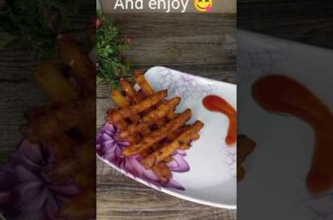 Viral long fries recipe | long French fries recipe | #shorts #youtube #recipe #Rasoi Anjali ki