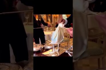 Fancy chicken served at the 3-Michelin star Epicure restaurant in Paris, France. #michelinfood #fyp