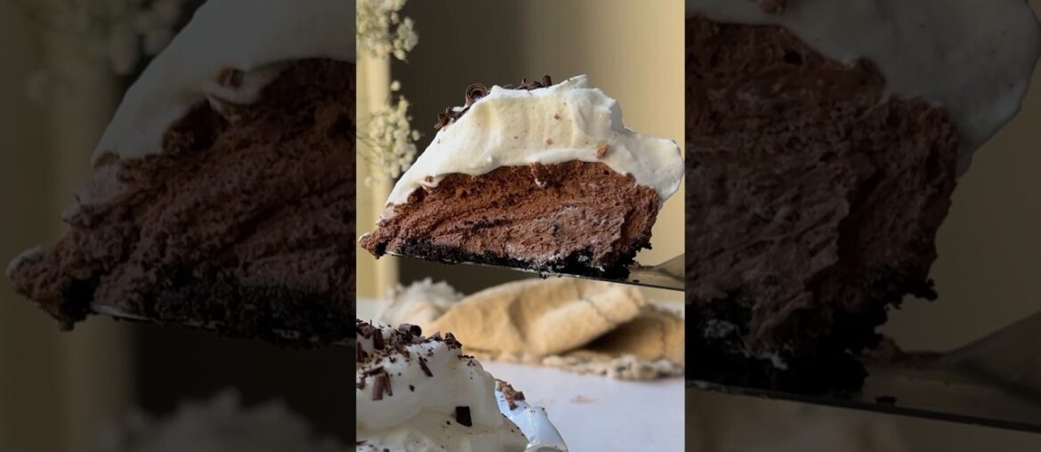 French Silk Pie! #pie #chocolate #baking #recipe