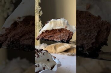 French Silk Pie! #pie #chocolate #baking #recipe
