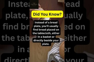 French Dining!!  #foryou #facts #france #french #diningtable #plate #etiquette #mindblown #bread