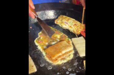 fried egg base with vegetables and a crispy #crispy #shorts