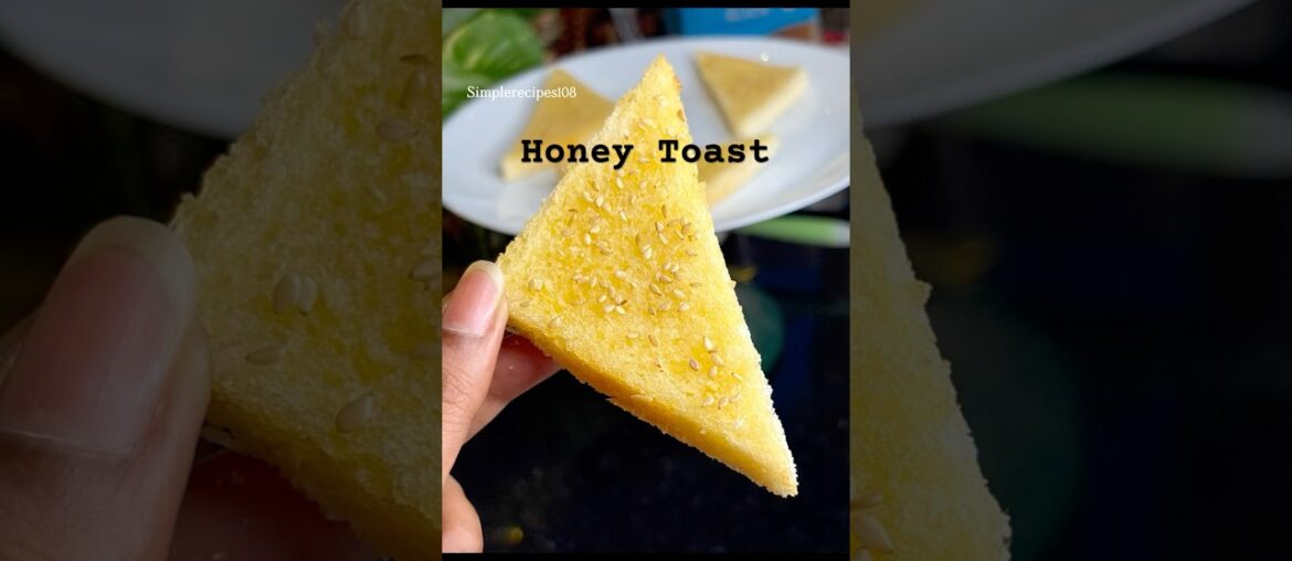 Honey Sesame Toast | Honey Toast |Sesame Honey Toast #toast