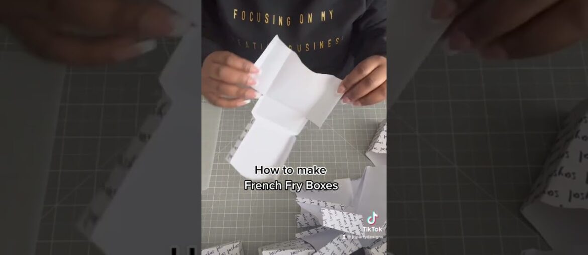 How to make French Fry Boxes #frenchfries #foodpackaging #shortsfeed #corporateevents