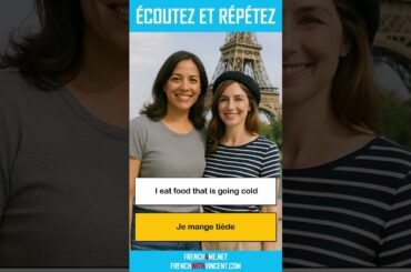 Say It In French I I eat food that is going cold