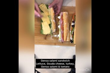 French baguette sandwiches