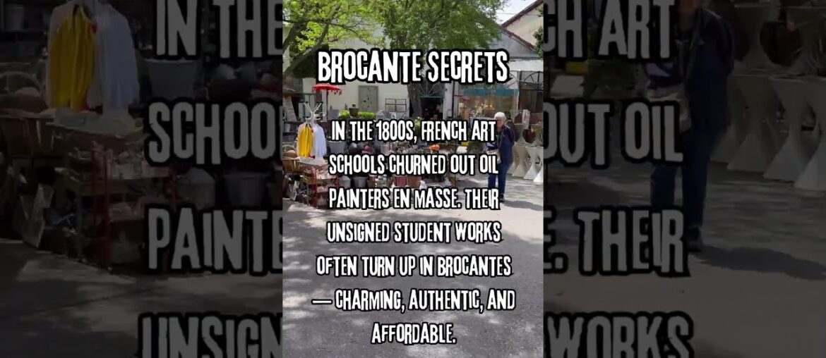 Did You Know? French schools were full of student painters those unsigned gems end up in brocantes!
