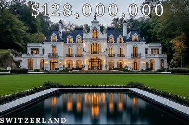 Touring a $128,000,000 Modern French Chateau in Switzerland - MANSION TOUR