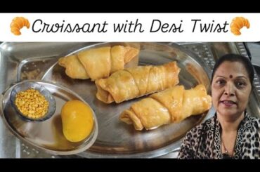 Mango Filled Croissant | Mango Croissant | Stuffed Croissant | French Recipe with Desi Ingredients