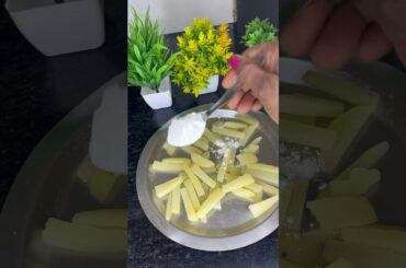 French fries easy way to make at home #youtubeshort #food #recipe #cooking