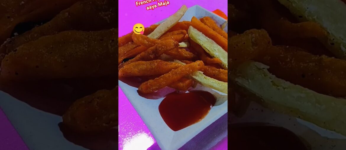 wow yummy french fries khakar aaya Maja #raavi #cutebaby #love #trending #french fries