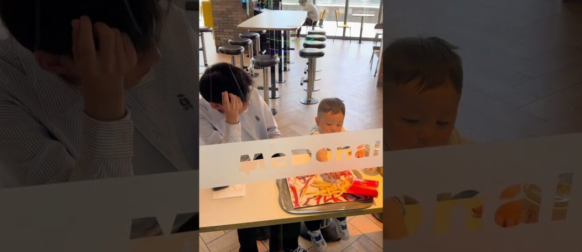 My college brother was caught eating French fries with his baby. As long as you don't look at me,