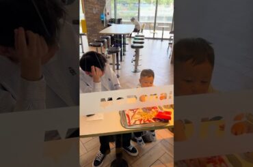 My college brother was caught eating French fries with his baby. As long as you don't look at me,