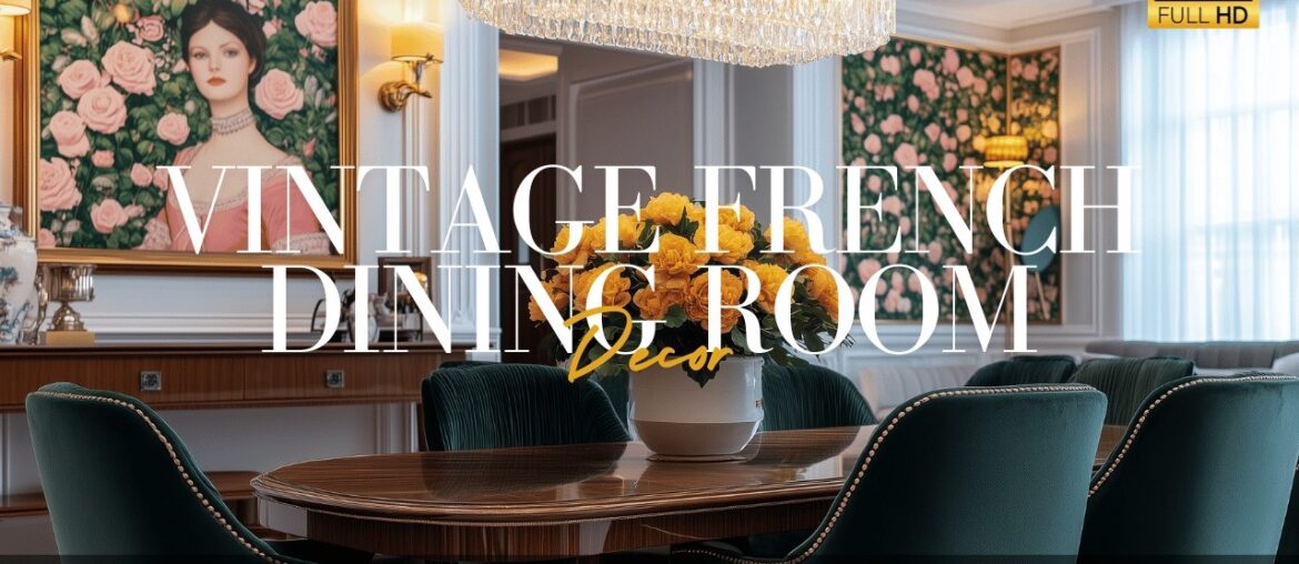 Vintage French Dining Room: Floral Restoration Vintage French Dining Room: Floral Restoration