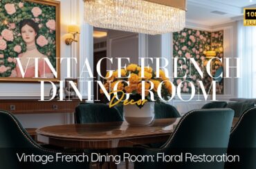 Vintage French Dining Room: Floral Restoration