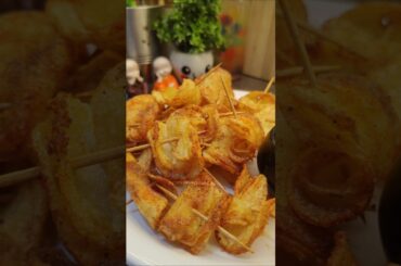 Crispy Potato Snack recipe |Crispy PotatoChips #shorts #potato #recipe #crispy #snacks#potatosnacks