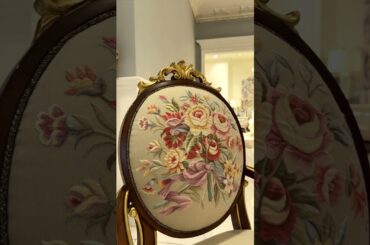 Dining becomes an elegant ritual with this French embroidered dining set.