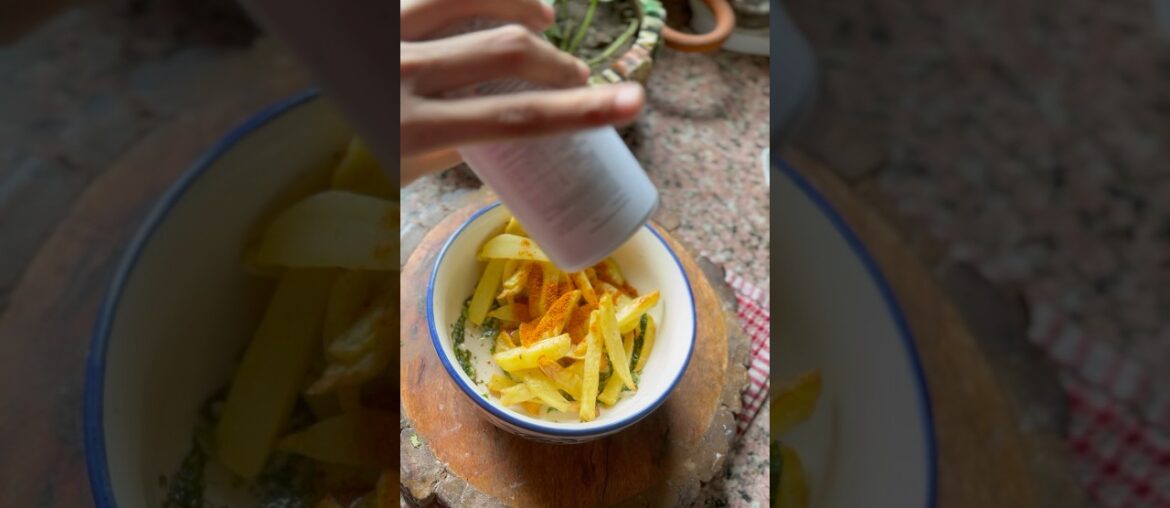 Street style French Fries Easy Evening Snack Recipe. #cook #food #ytshorts  #frenchfries #easyrecipe