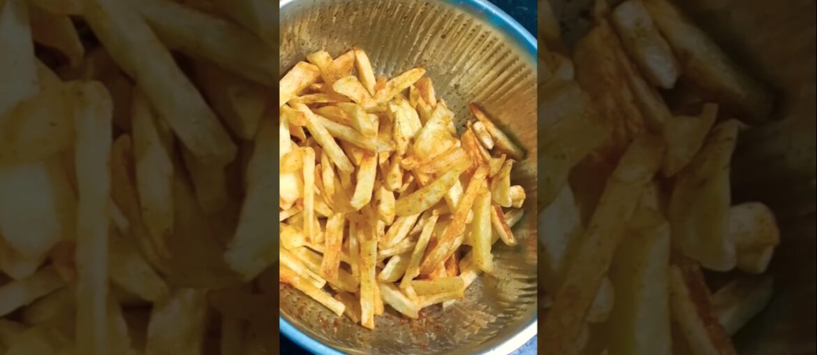 french fries #frenchfries #potato #potatorecipe #crispy #reels #reel #recipe #snacks #snacksrecipe #