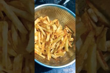 french fries #frenchfries #potato #potatorecipe #crispy #reels #reel #recipe #snacks #snacksrecipe #