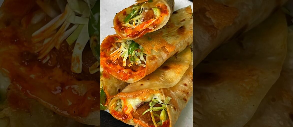 Super Easy Veg Roll | Veg Frankie Recipe #shorts #vegfrankie #vegfrankieroll #vegroll