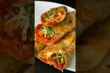 Super Easy Veg Roll | Veg Frankie Recipe #shorts #vegfrankie #vegfrankieroll #vegroll