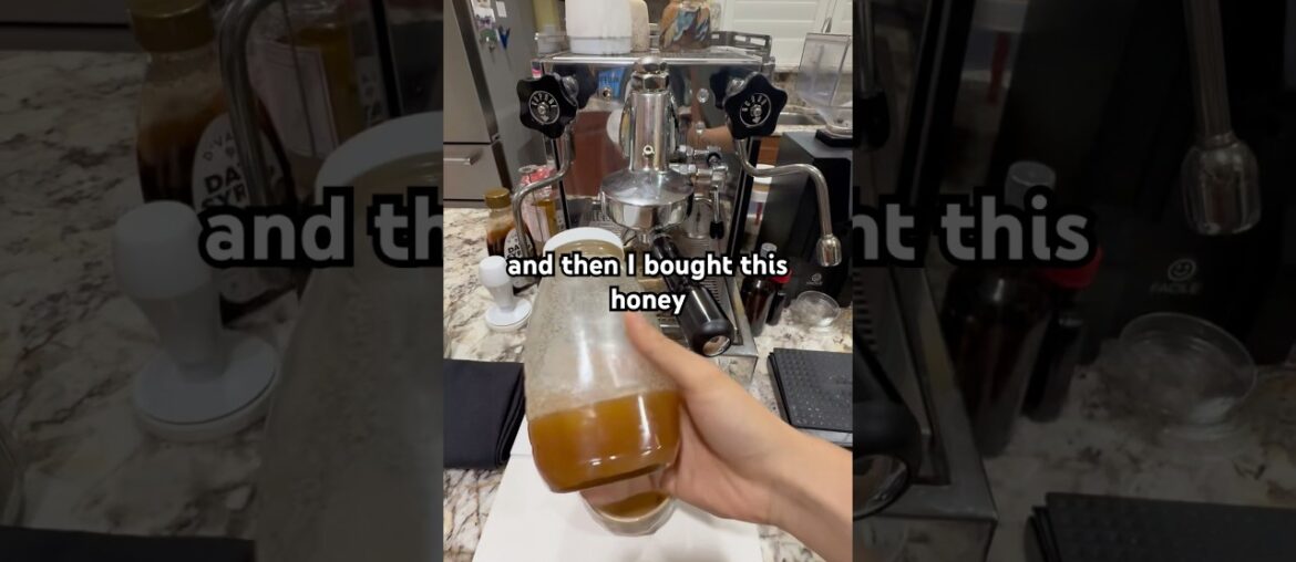 How I made my lattes not suck anymore (it’s all in the sweetener) #shorts