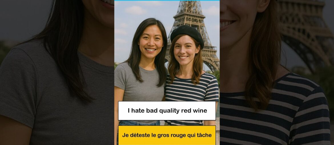 How To Say In French I I hate bad quality red wine How To Say In French I I hate bad quality red wine