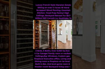 Luxury French Style Mansion Estate over 1.1 acres! Built to Entertain,  w backyard resort style!