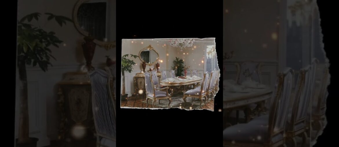 French Hand-Painted Dining Set | Where Art Meets Everyday Elegance#furniture #homedecor