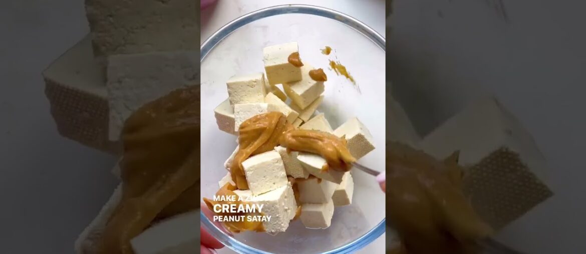 Orange Tofu Peanut Satay Superfood Salad