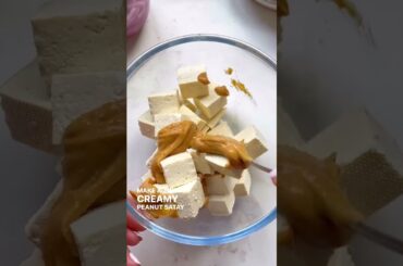 Orange Tofu Peanut Satay Superfood Salad