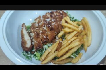 CRISPY CHICKEN,CEASAR SALAD,FRENCH FRIES/ZHELV