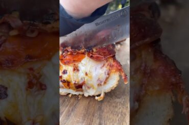 French Bread Pizza Recipe! #RecipeShorts #FrenchBread #PizzaRecipe #Recipes